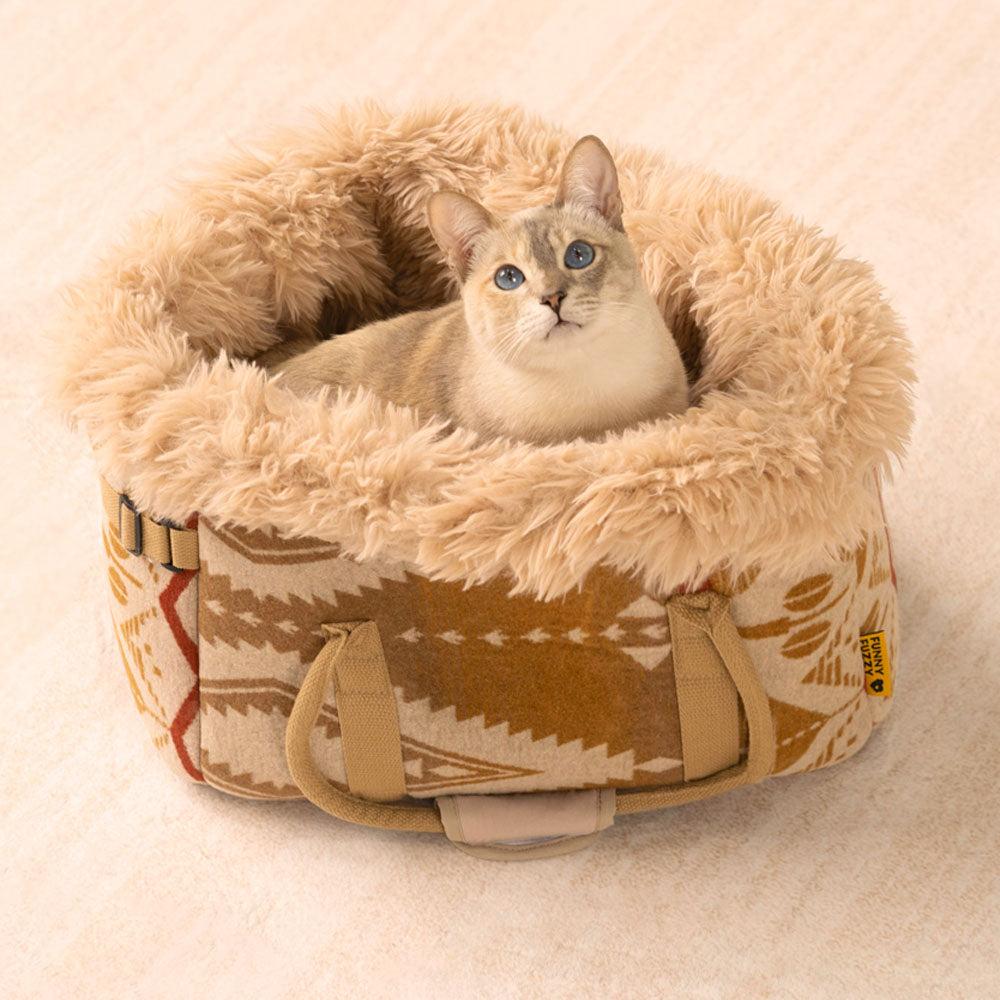 Large Reversible All-Season Indie Boho Cat Carrier
