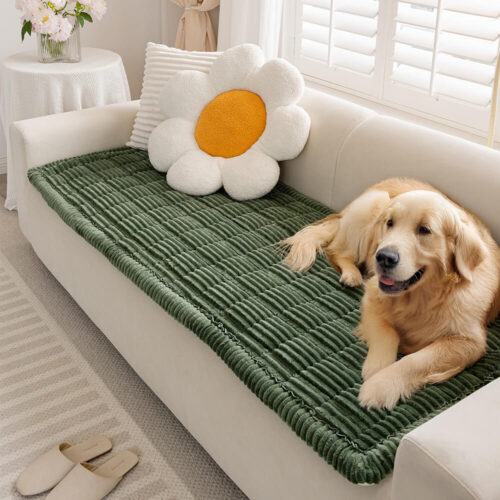 Lazy Soft Flannel Breathable Pet Mat Non-slip Couc