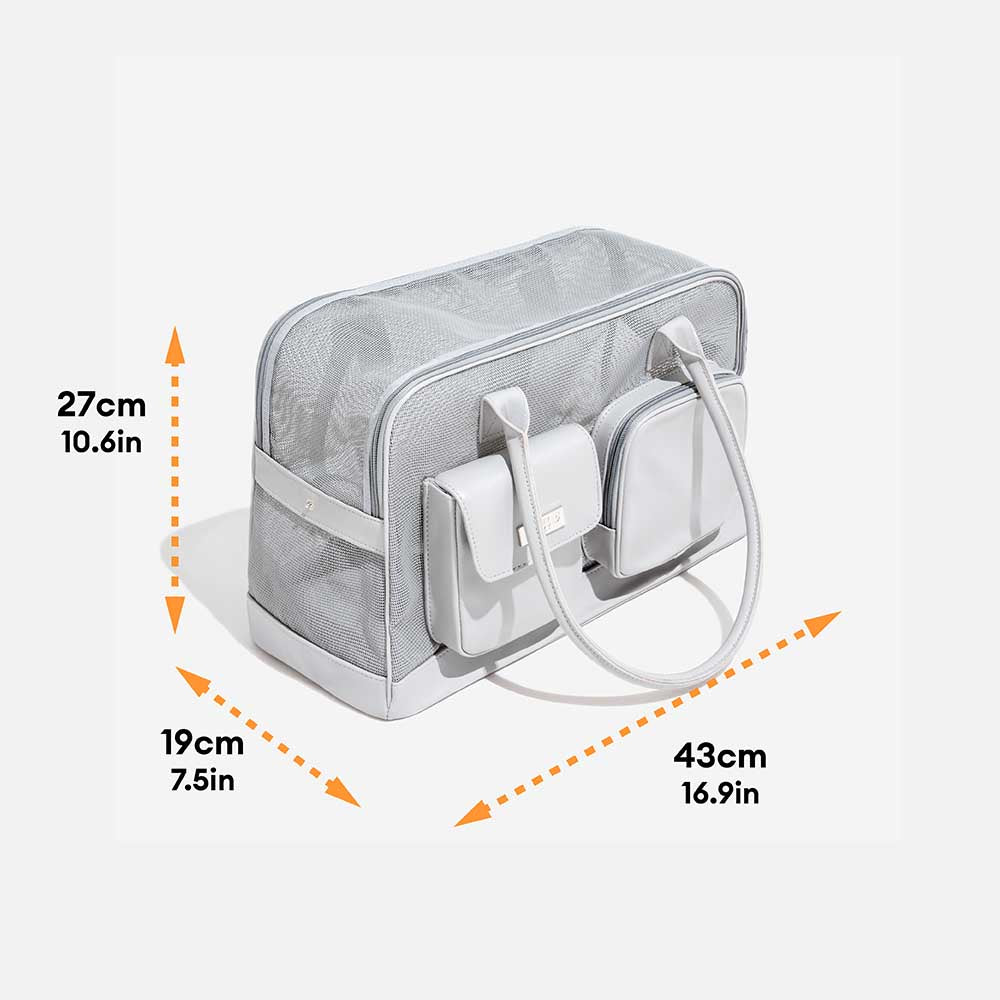 Lightweight Breathable Mesh Safe Pet Carrier - Urb
