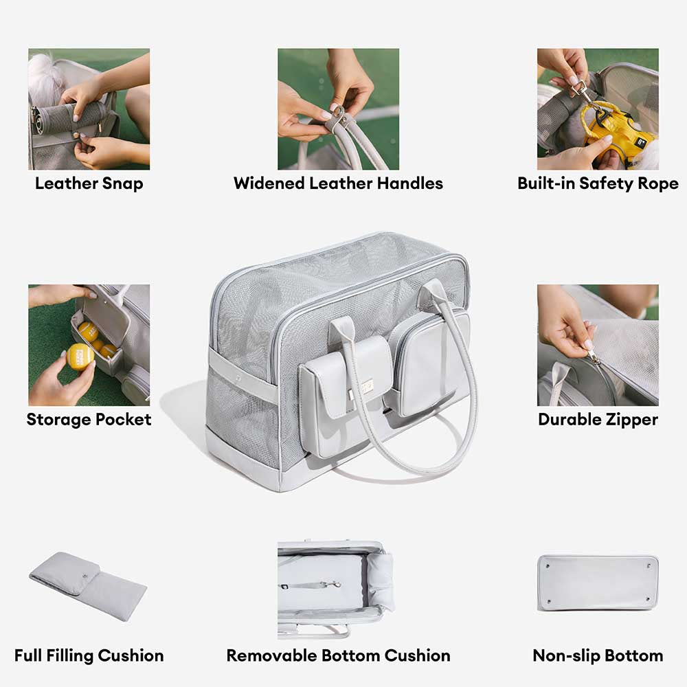 Lightweight Breathable Mesh Safe Pet Carrier - Urb