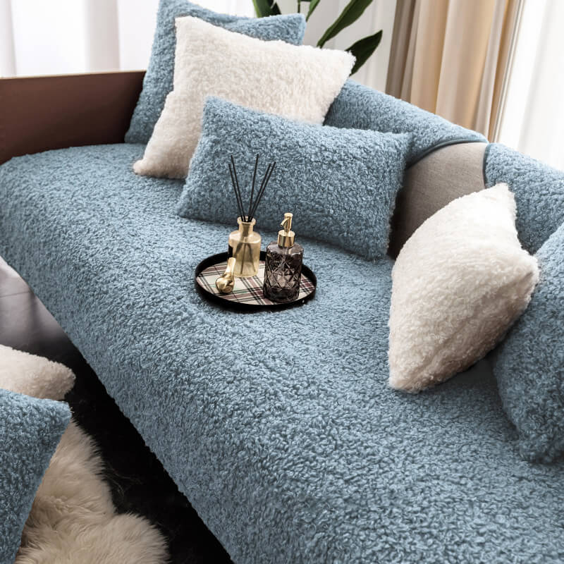 Luxury Warm Fleece Furniture Protective Mat Non-Sl