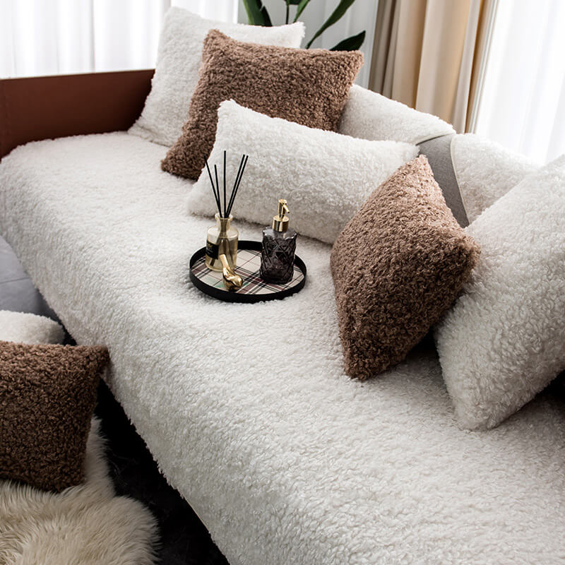 Luxury Warm Fleece Furniture Protective Mat Non-Sl
