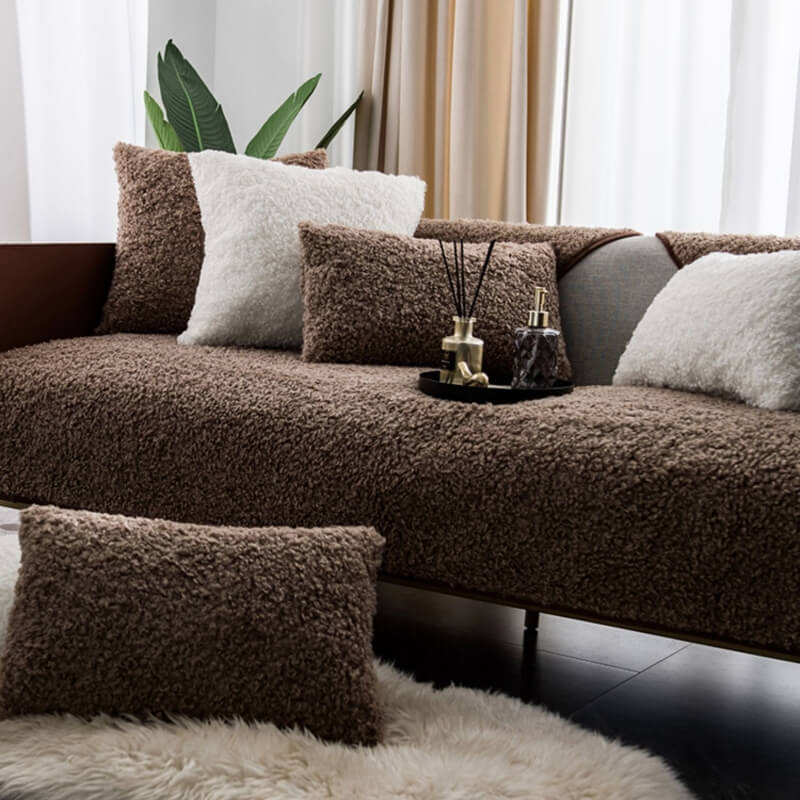 Luxury Warm Fleece Furniture Protective Mat Non-Sl