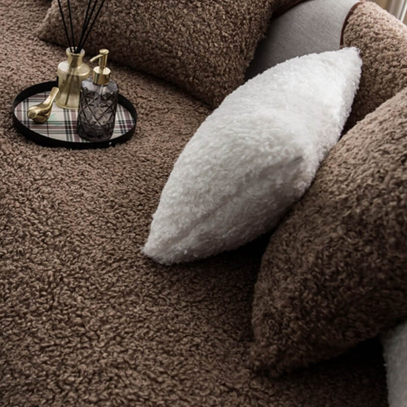 Luxury Warm Fleece Furniture Protective Mat Non-Sl