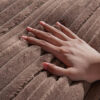 Modern Asymmetrical Stripes Soft Plush Non-Slip Co