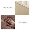 Modern Asymmetrical Stripes Soft Plush Non-Slip Co