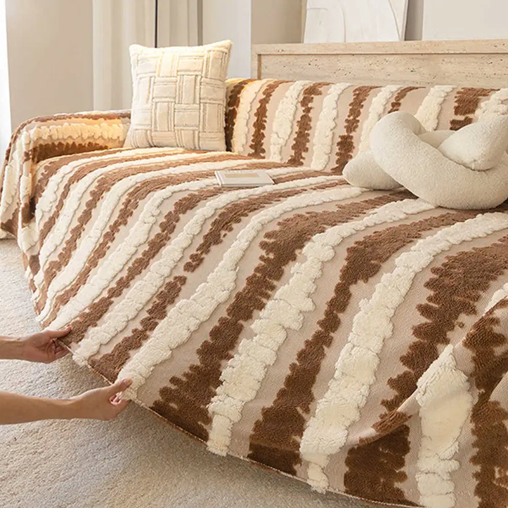 Modern Comfort Plush Multifunctional Blanket Sofa