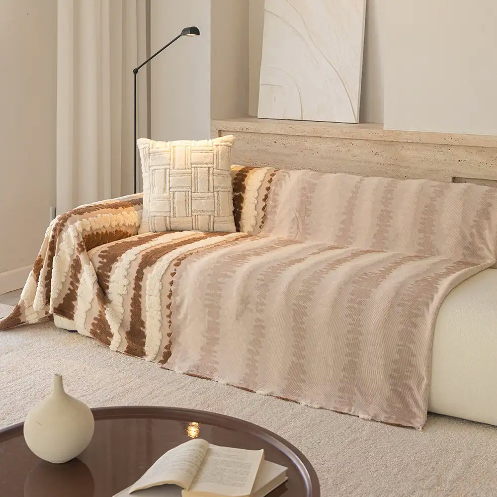 Modern Comfort Plush Multifunctional Blanket Sofa