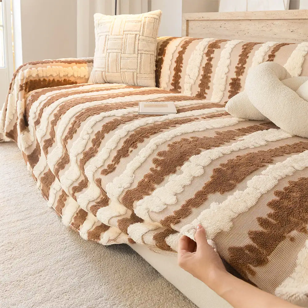 Modern Comfort Plush Multifunctional Blanket Sofa