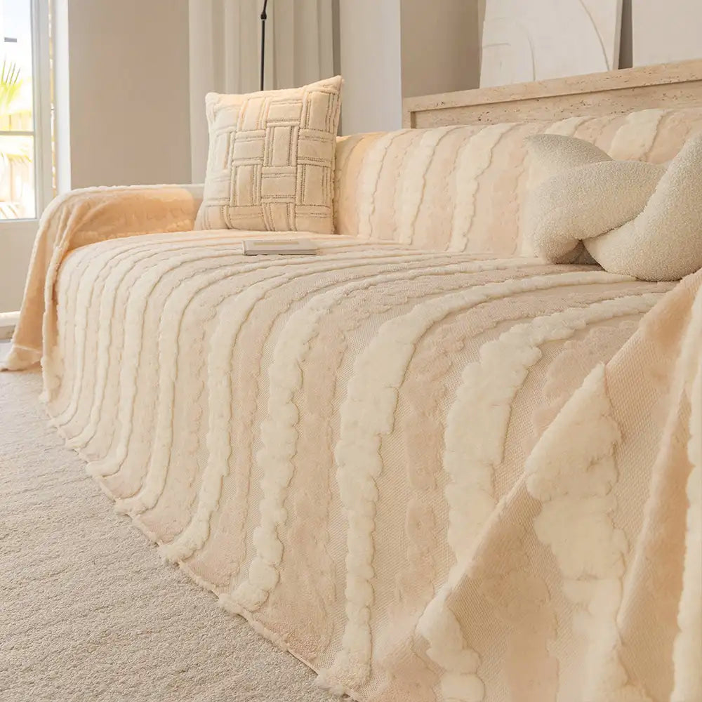 Modern Comfort Plush Multifunctional Blanket Sofa