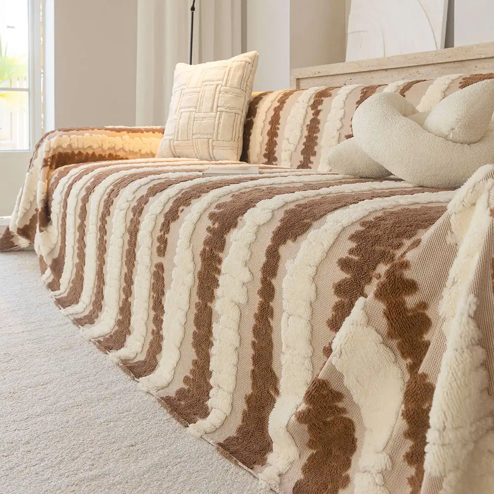 Modern Comfort Plush Multifunctional Blanket Sofa