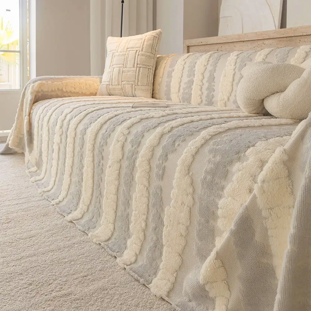 Modern Comfort Plush Multifunctional Blanket Sofa