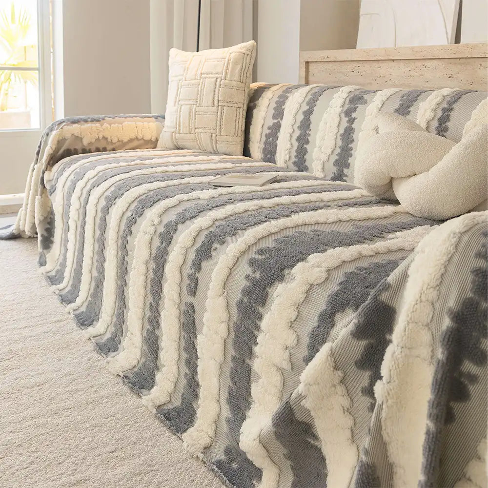 Modern Comfort Plush Multifunctional Blanket Sofa
