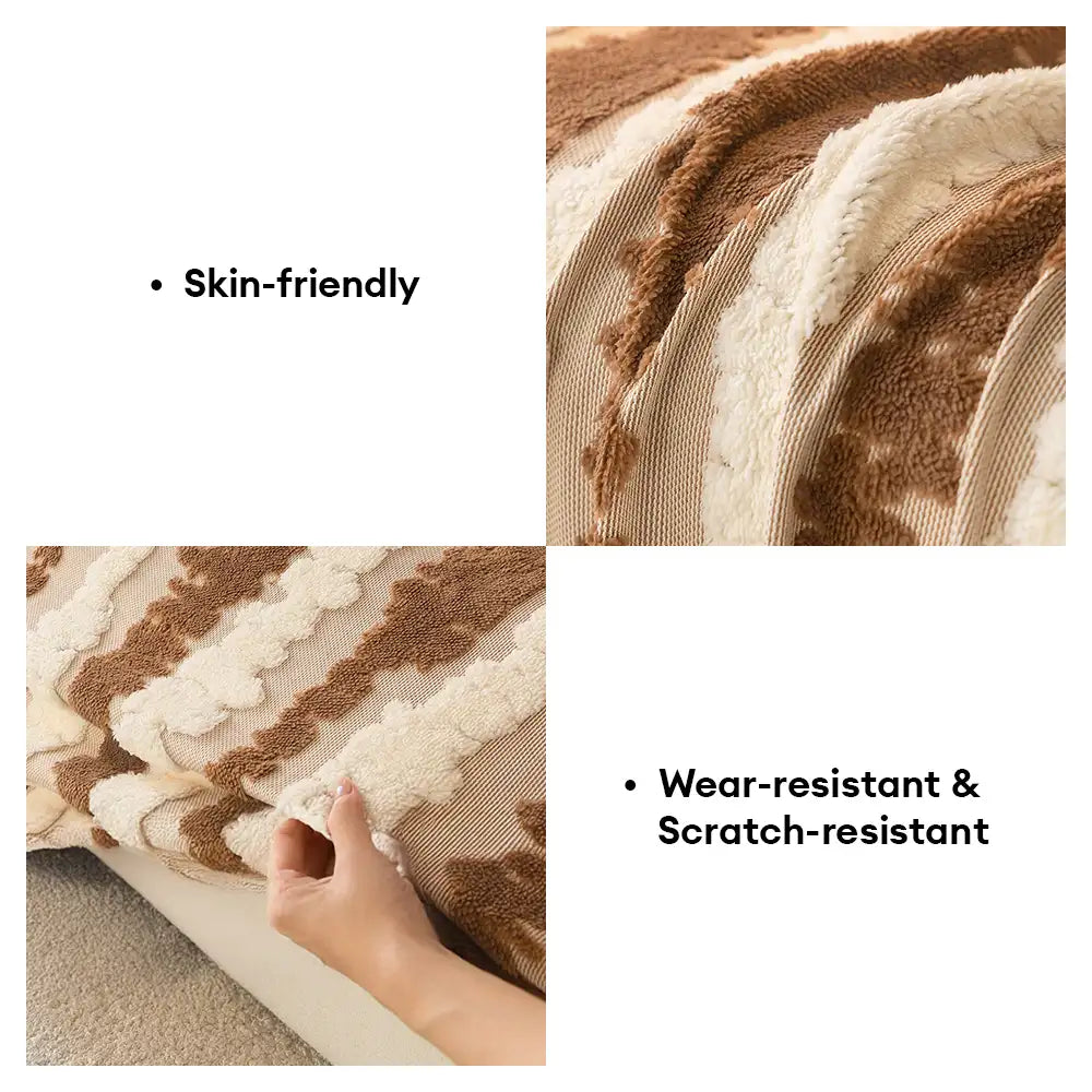 Modern Comfort Plush Multifunctional Blanket Sofa
