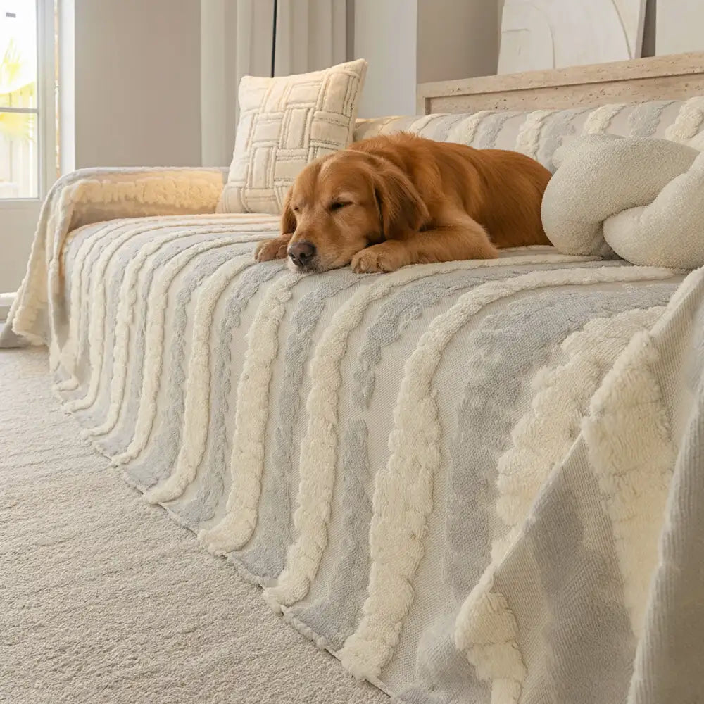 Modern Comfort Plush Multifunctional Blanket Sofa