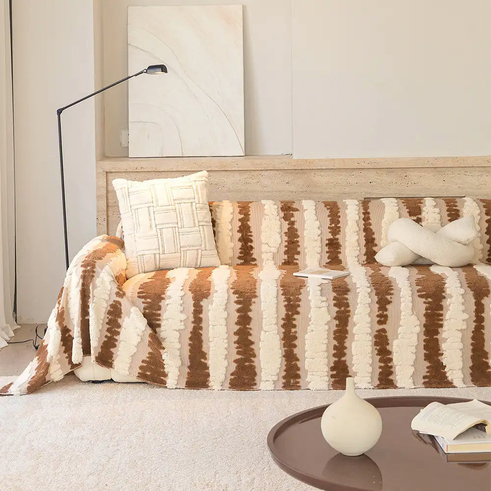 Modern Comfort Plush Multifunctional Blanket Sofa
