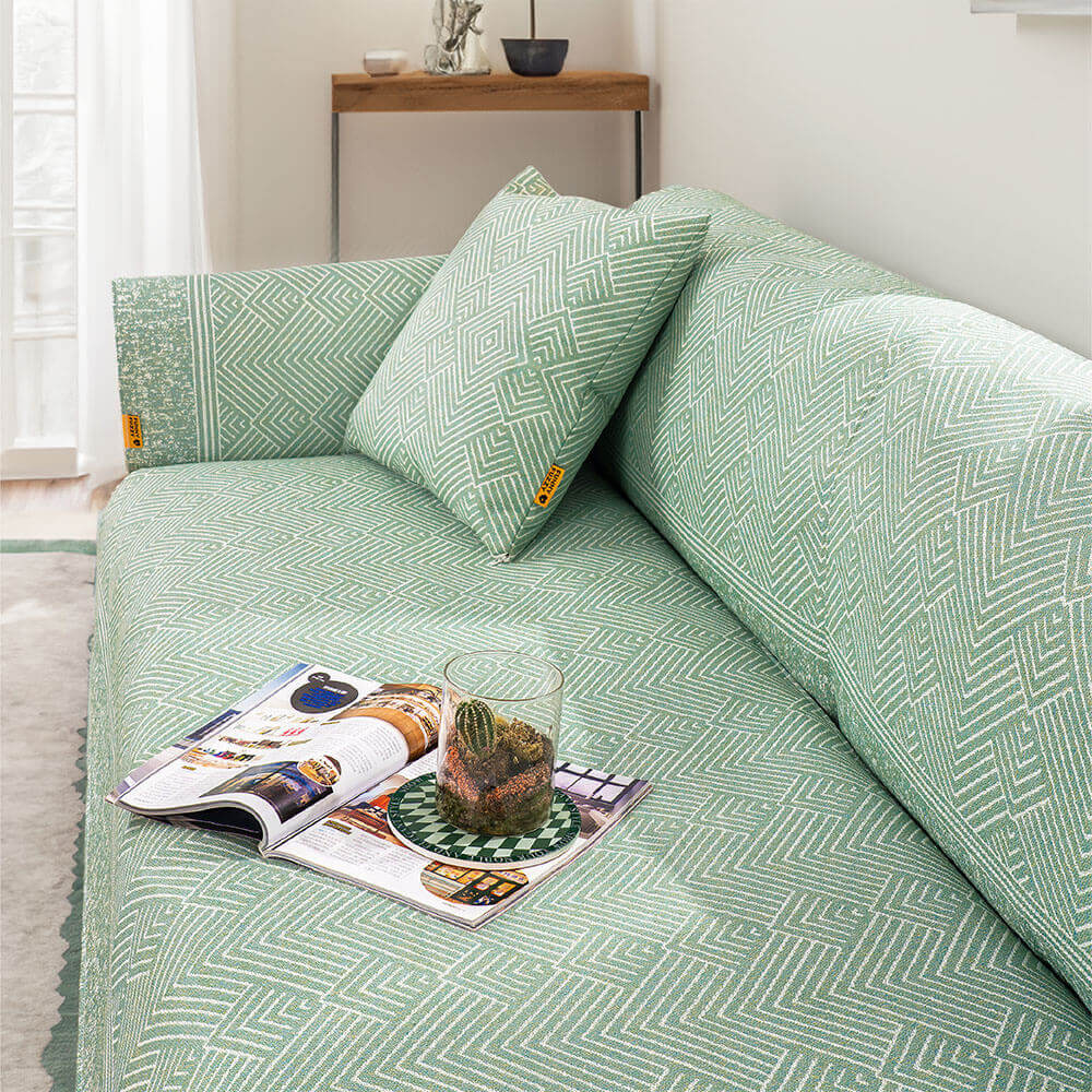 Modern Pattern Ice Silk Natural Cooling Sectional