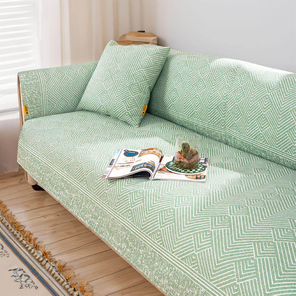 Modern Pattern Ice Silk Natural Cooling Sectional