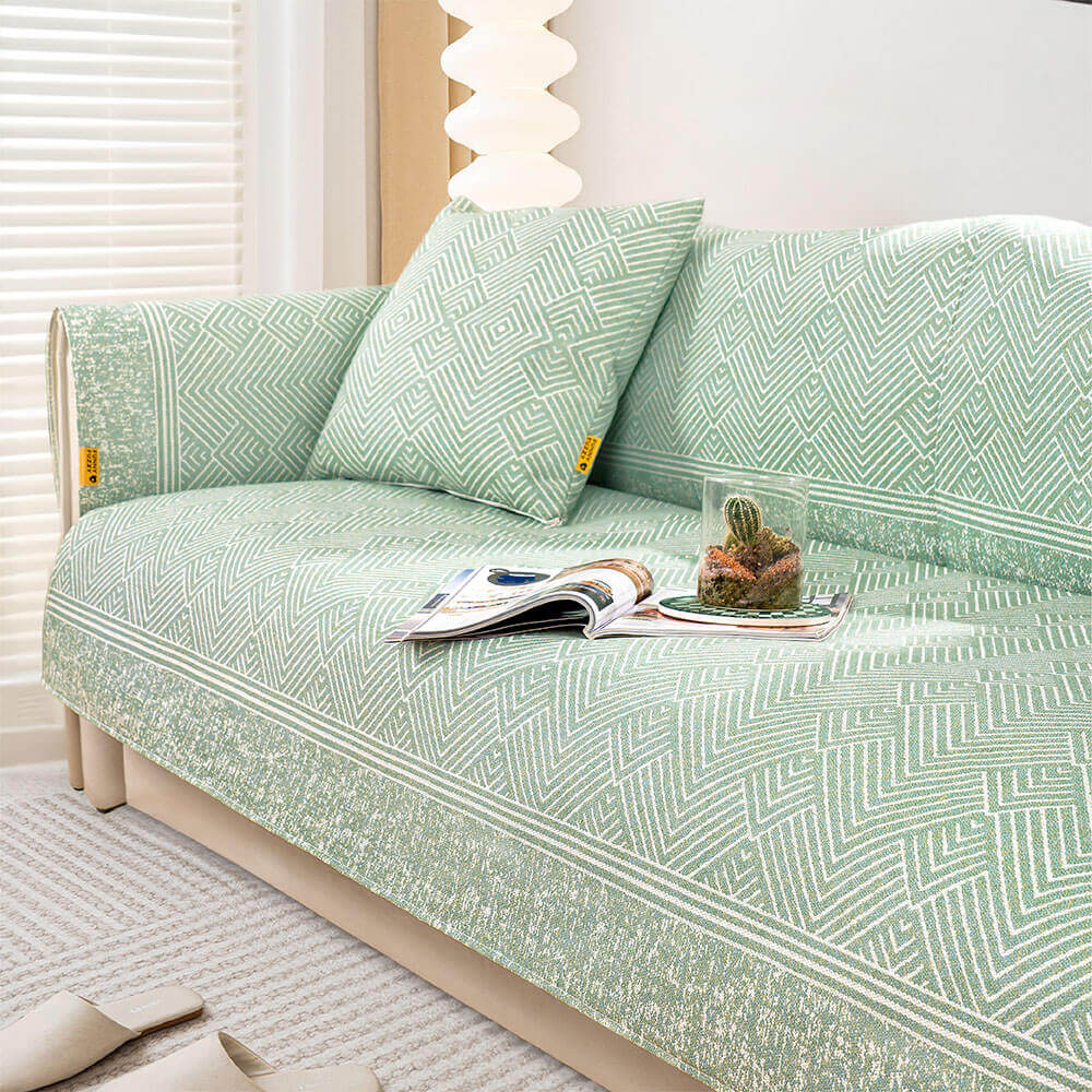 Modern Pattern Ice Silk Natural Cooling Sectional
