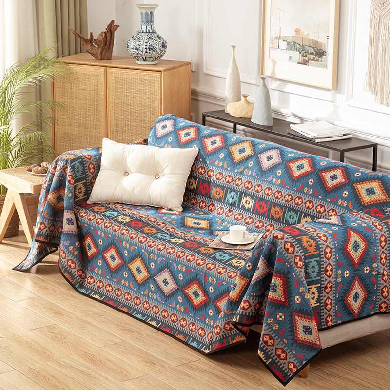 Moroccan Jacquard Multifunctional Throw Blanket Co
