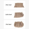 Multifunctional Pet Mat Soft Suede Cat & Dog Bed