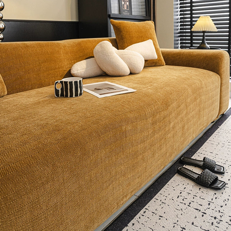 Herringbone Full Coverage Comfortable Scratch-Resi