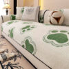 Paw Print Soft Polar Fleece Sofa Protector Non-sli