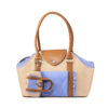 Portable Faux Woven Water-Repellent Pet Carrier Ba