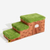 Retro Pixel Handcrafted Foldable Pet Stairs With S