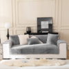 Warm Thick Faux Fur Sofa Protector Non-Slip Couch