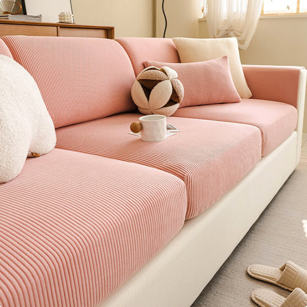 Vertical Stripe Corduroy Anti-Scratch Stretch Full