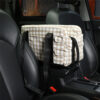 Stylish Plaid Portable Travel Dog Car Safety Seat 