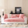 Warm Thick Faux Fur Sofa Protector Non-Slip Couch