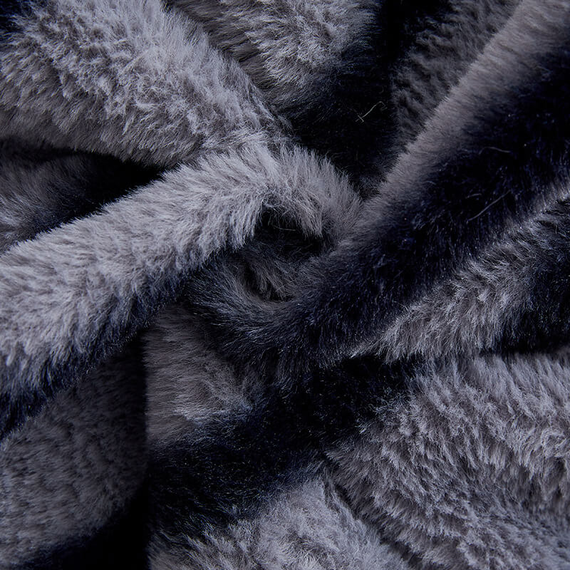 Striped Faux Rabbit Fur Sofa Protector Durable And