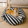 Trendy Striped Pattern Polygonal  Calming Bean Bag