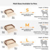 Stylish Expandable Ergonomic Calming Dog Bed - Tra