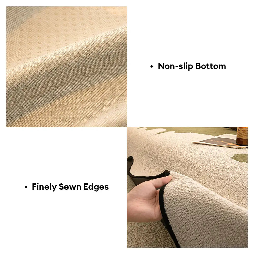 Stylish Irregular Contrast Chenille Scratch-Resist