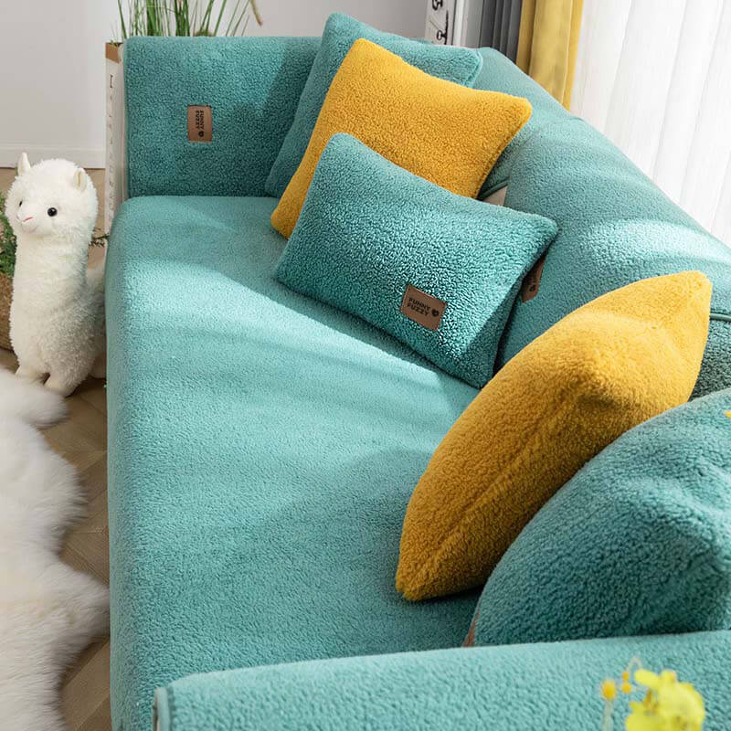 Waterproof Thick Fuzzy Faux Sherpa Fleece Non-Slip