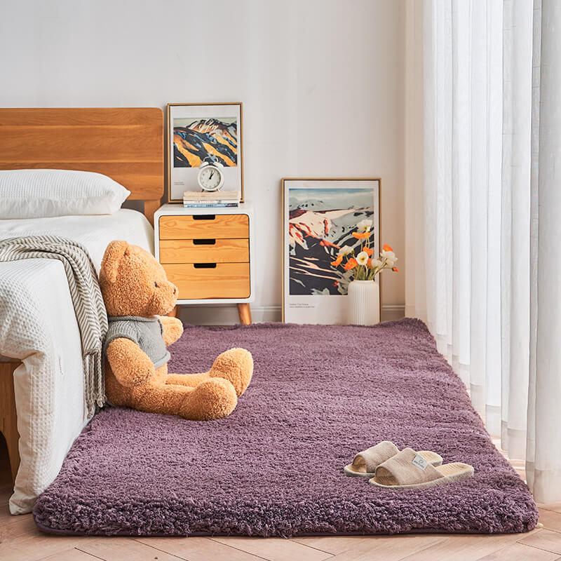 Thick Plush Bedroom Bedside Carpet - Extra Soft an
