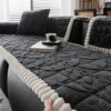 Thickened Short Plush Leaf Pattern Scratch Resista