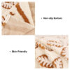 Thickened Jacquard Velvet Leaf Pattern Sofa Decora