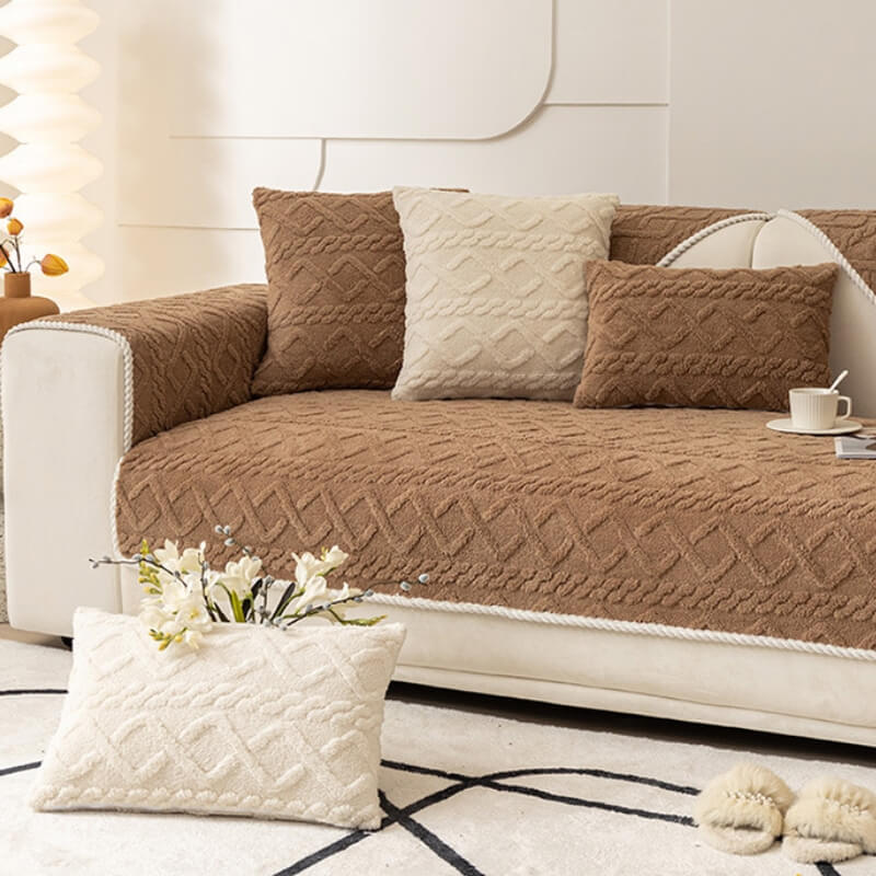 Thickened Soft Plush Sofa Protection Decoration Co