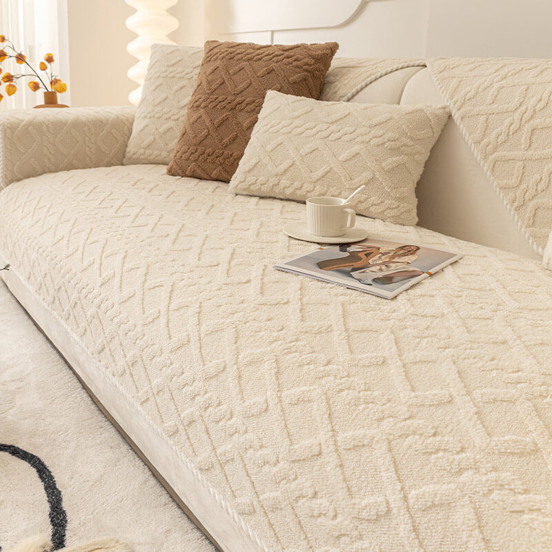 Thickened Soft Plush Sofa Protection Decoration Co