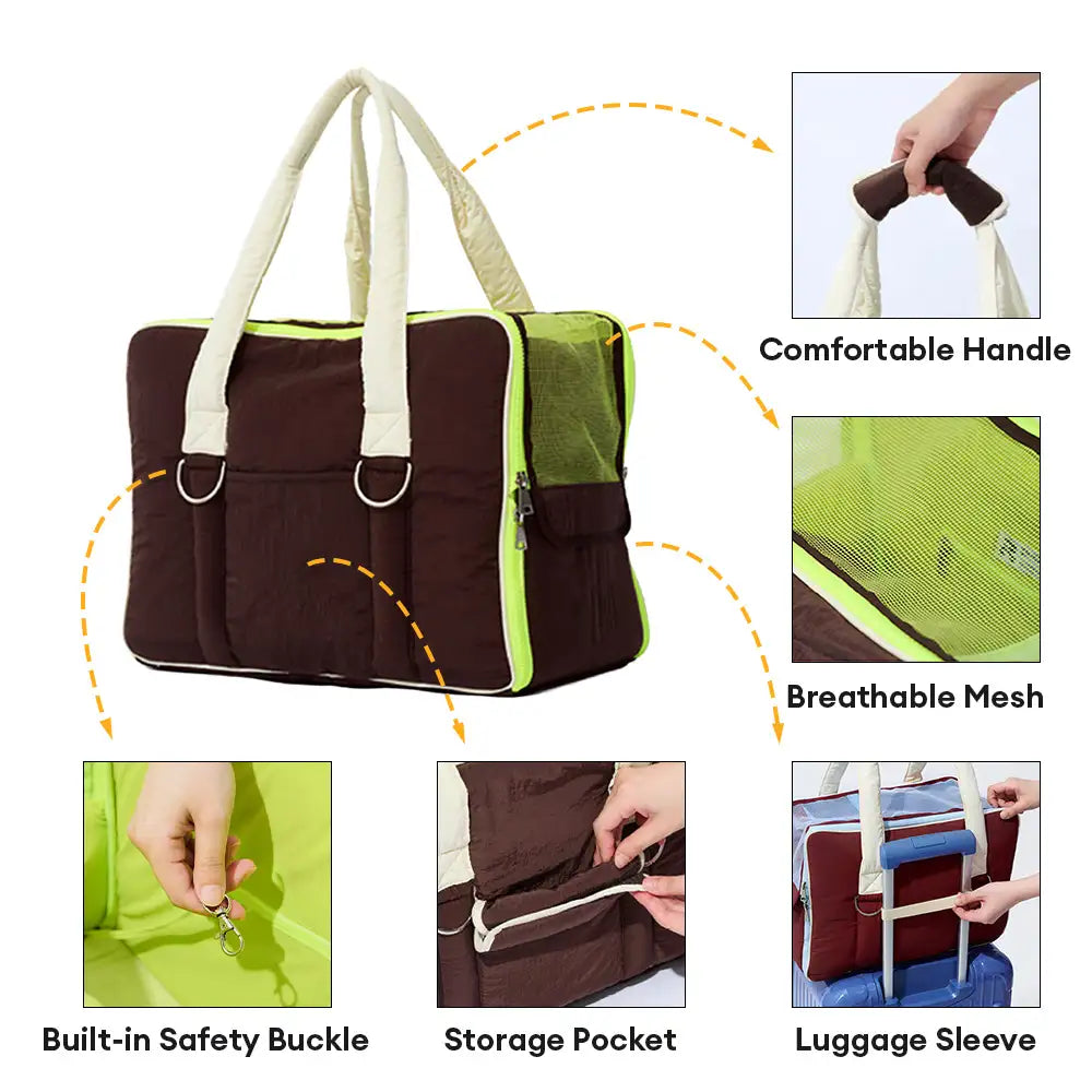 Urban Commuter Color-Block Multi-functional Pet Ca