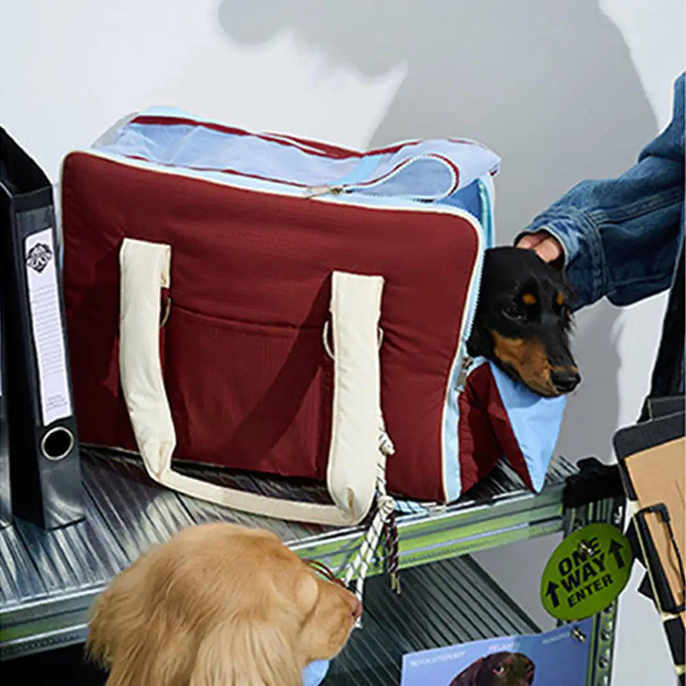 Urban Commuter Color-Block Multi-functional Pet Ca