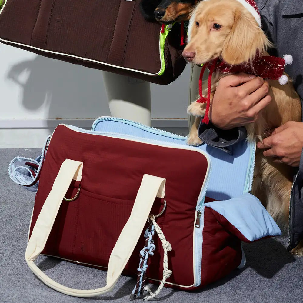 Urban Commuter Color-Block Multi-functional Pet Ca