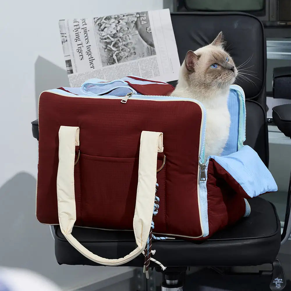 Urban Commuter Color-Block Multi-functional Pet Ca
