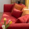 Vermilion Comfortable Chenille Sofa Protective Cou