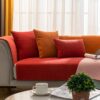 Vermilion Comfortable Chenille Sofa Protective Cou