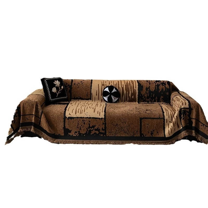 Vintage Chenille Anti-Scratch Sofa Protector Throw